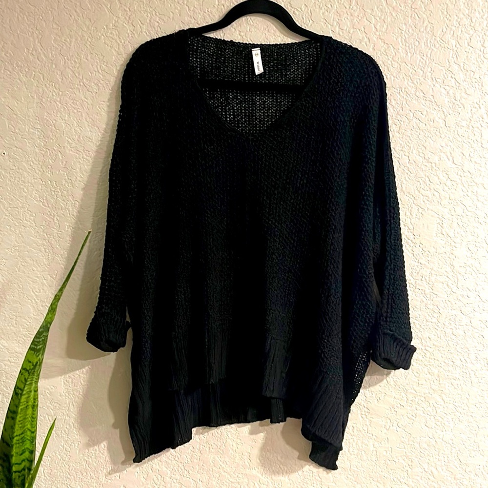 Wishlist - oversized sheer knitted sweater, purchased from a boutique.